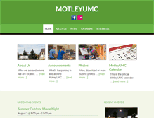 Tablet Screenshot of motleyumc.org